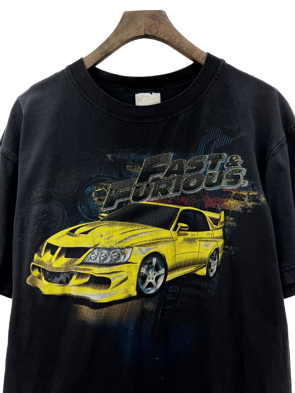 Fast & Furious Movie Vintage T-shirt Size M Black Mitsubishi Lancer Evo