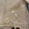 Carhartt Canvas Vintage Trucker Jacket Size 44 Beige Duck Blanket Lined 6BWJP