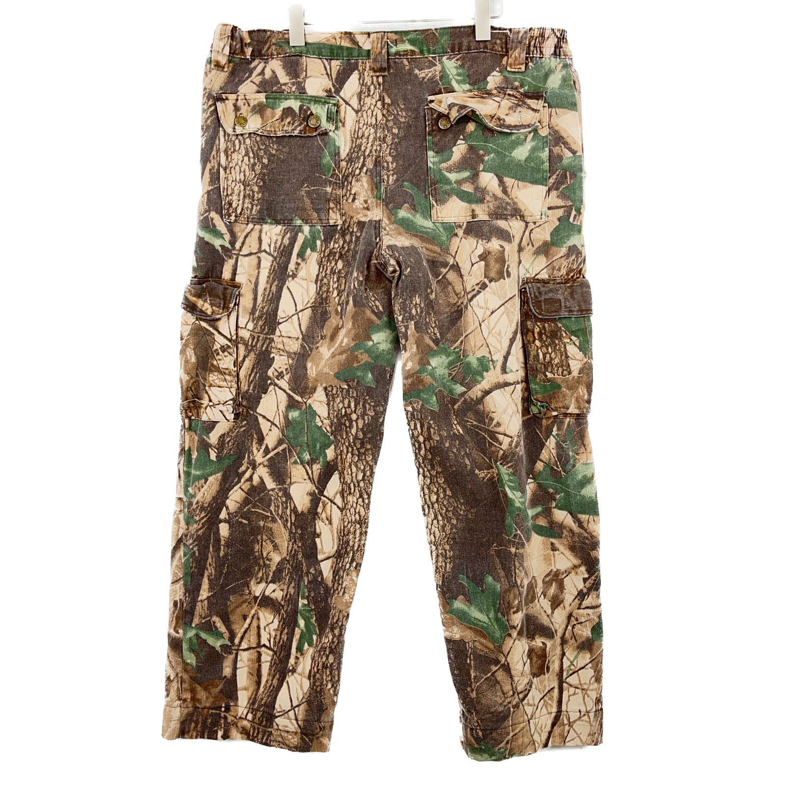 Real Tree Print Hunting Outdoors Cargo Lightweight Pants Size XL