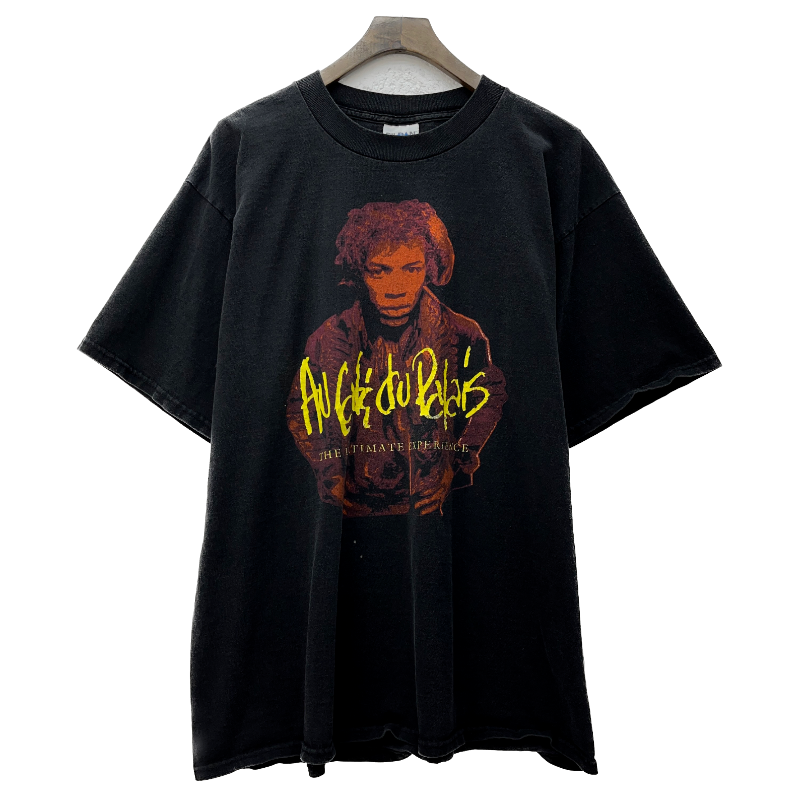 Jimi Hendrix The Ultimate Experience French Vintage Music T-shirt Size XL Black