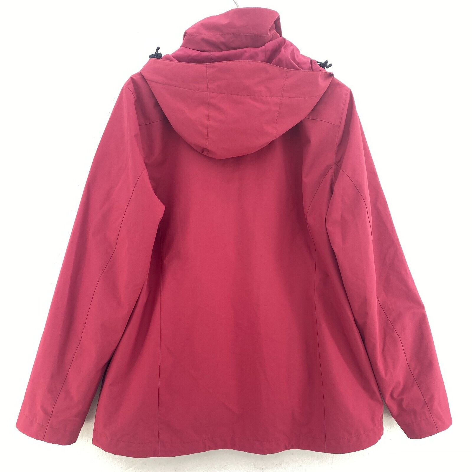 L.L. Bean Pink 3-In-1 Hooded Jacket Size M Full Zip Up