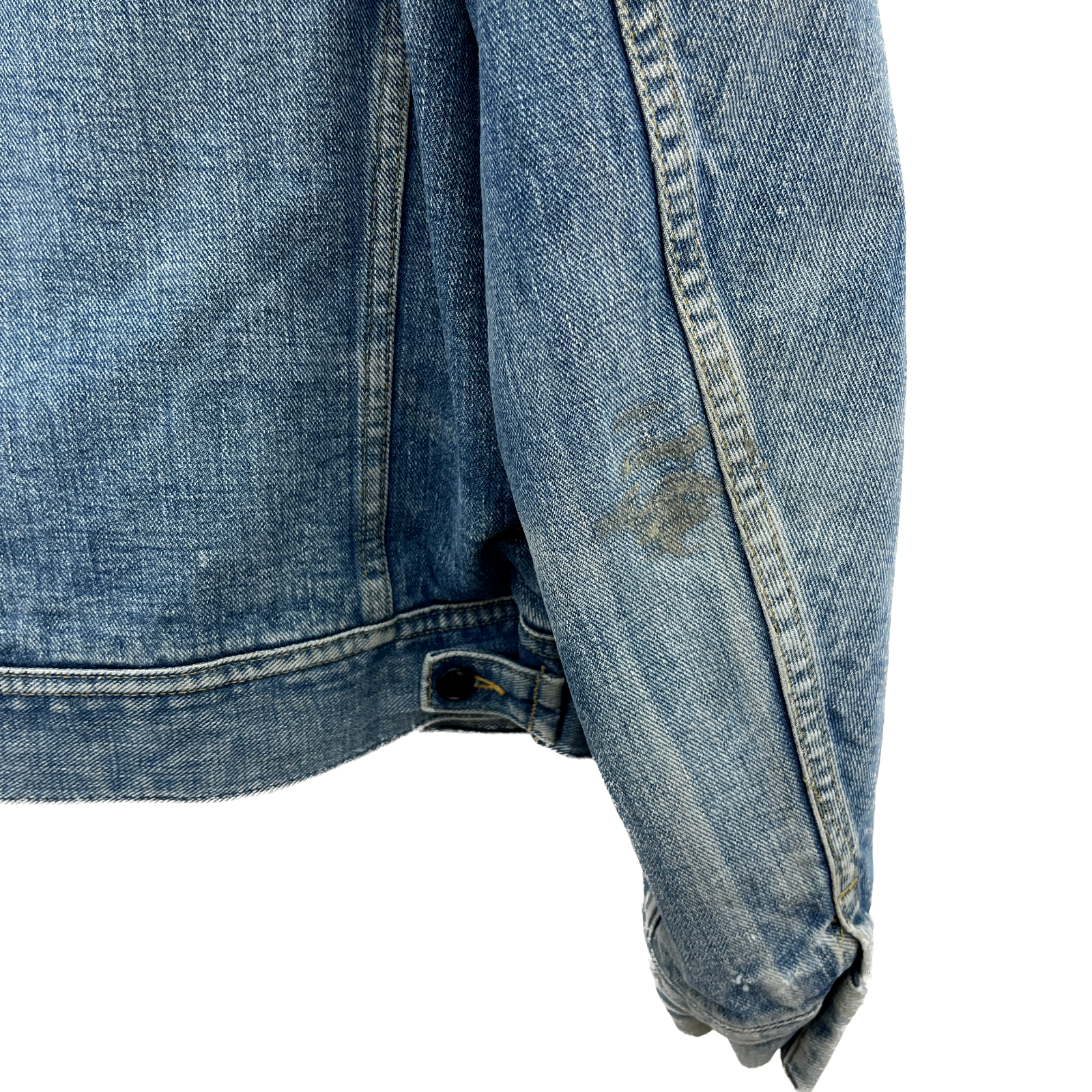 Lee Storm Rider Denim Corduroy Collar Blue Jacket Size M