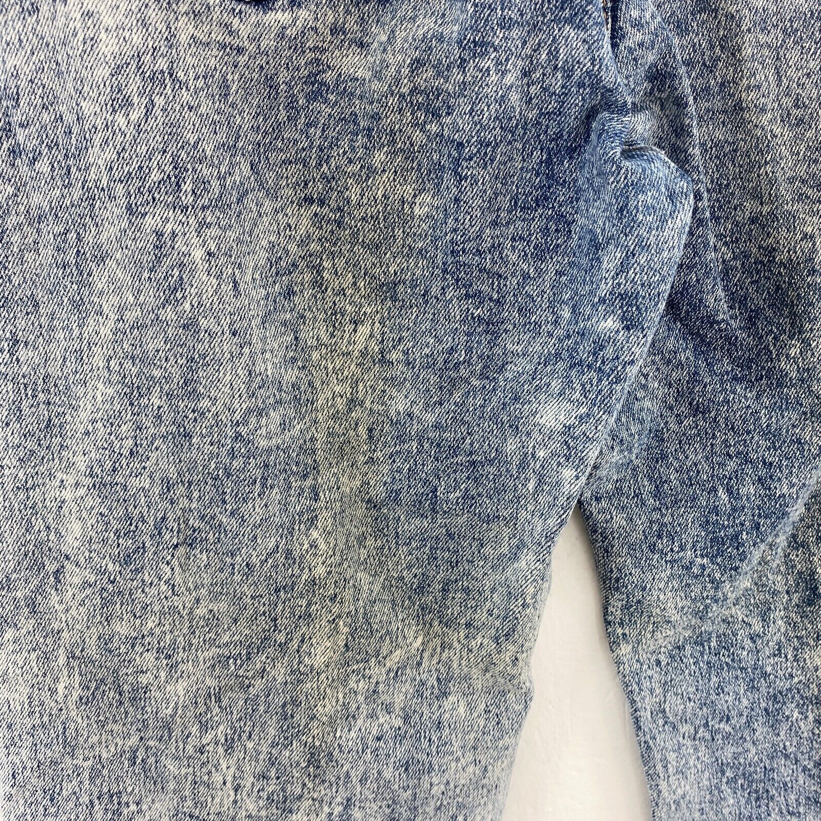 Levi's Orange Tab Acid Wash Blue Denim Tapered Jeans Size 33 x 30 80s