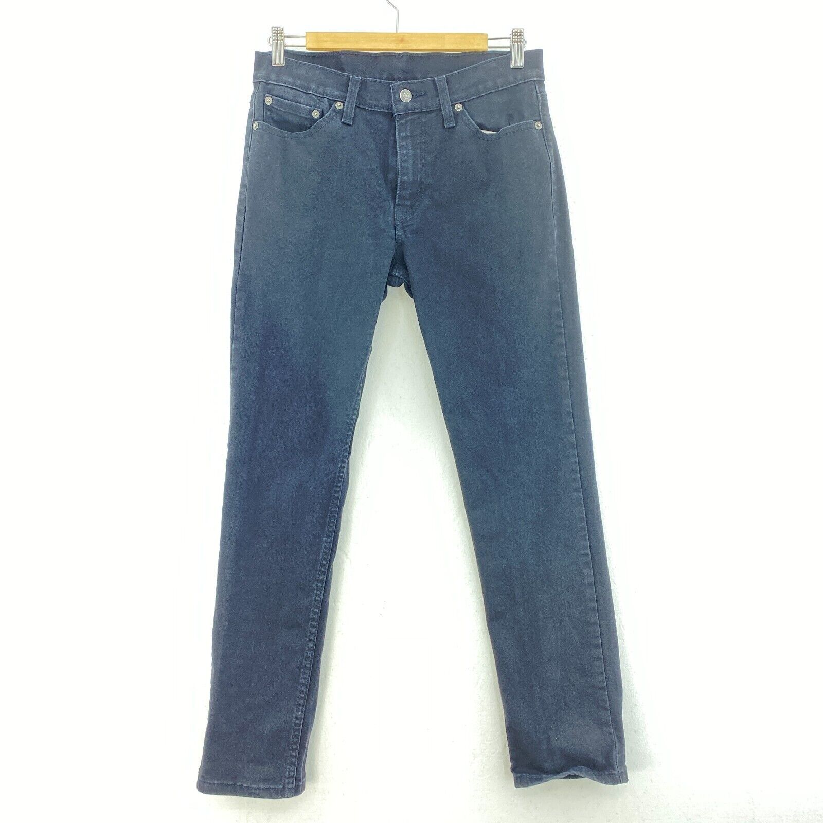Levi's 511 Dark Wash Black Denim Straight Jeans Size 30