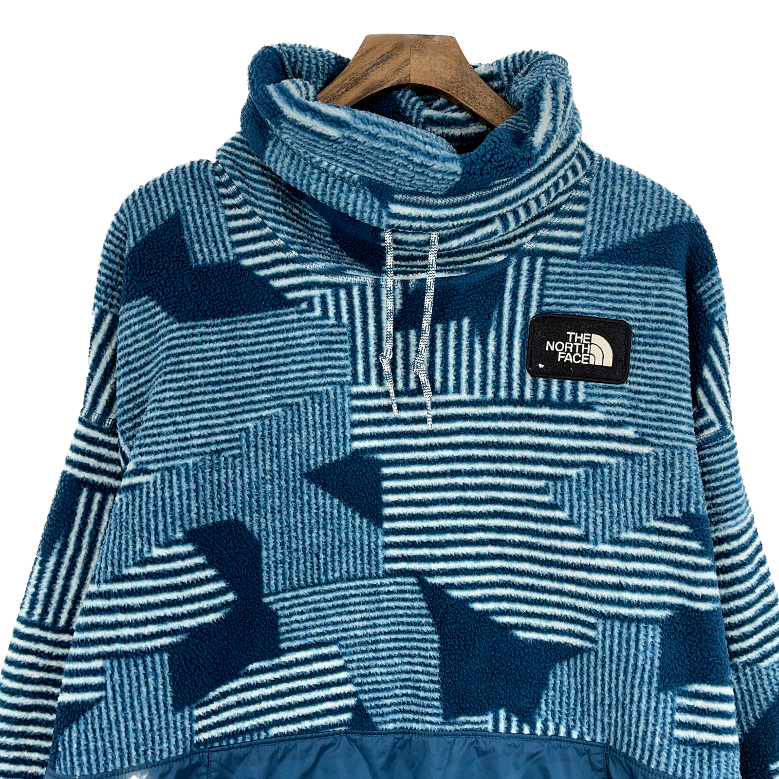 The North Face Aztec Print Turtle Neck Fleece Pullover Sweatshirt Size XL
