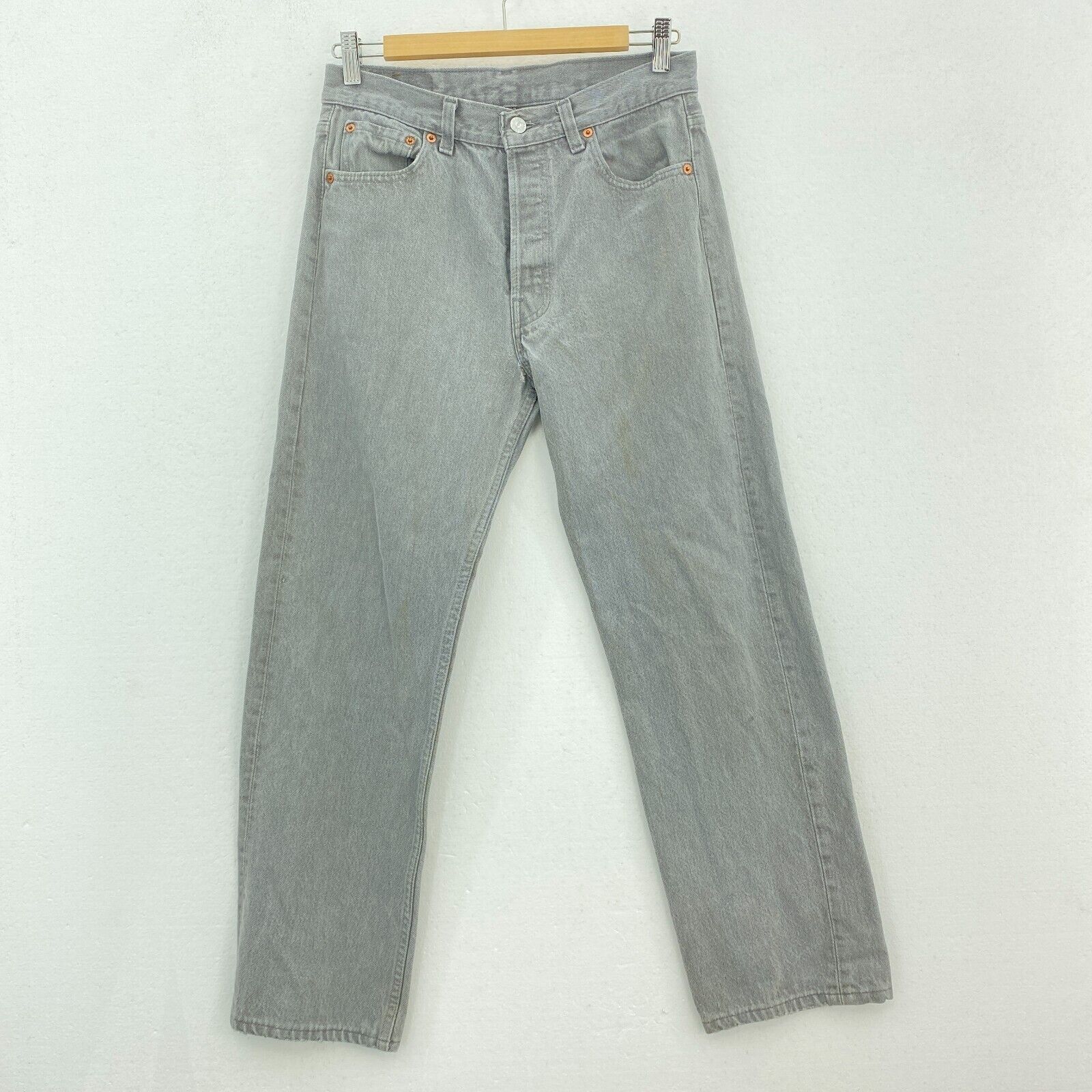 Levi's 501 Women's Gray Jeans Straight Size 29