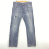 Levi Strauss 501 Black Straight Ripped Jeans Size 32 x 30