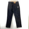 Levi's 619 Orange Tab Dark Wash Black Demin Straight Jeans Size 36