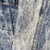 Energizer Bunny Vintage Denim Jacket Size L Light Acid Wash Blue Trucker 80s