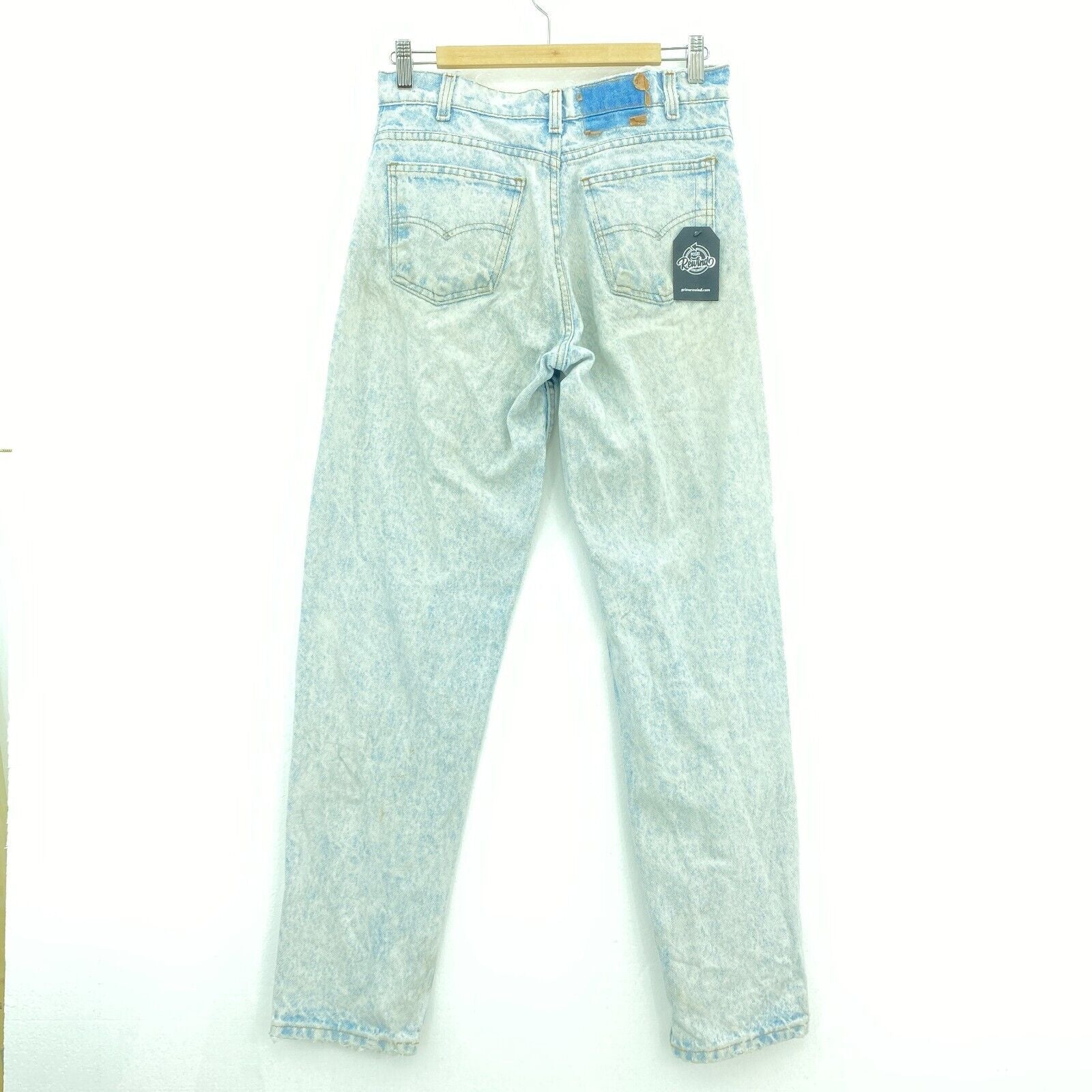 Levi's Vintage Acid Wash Light Blue Jeans Size 30 Tapered Leg