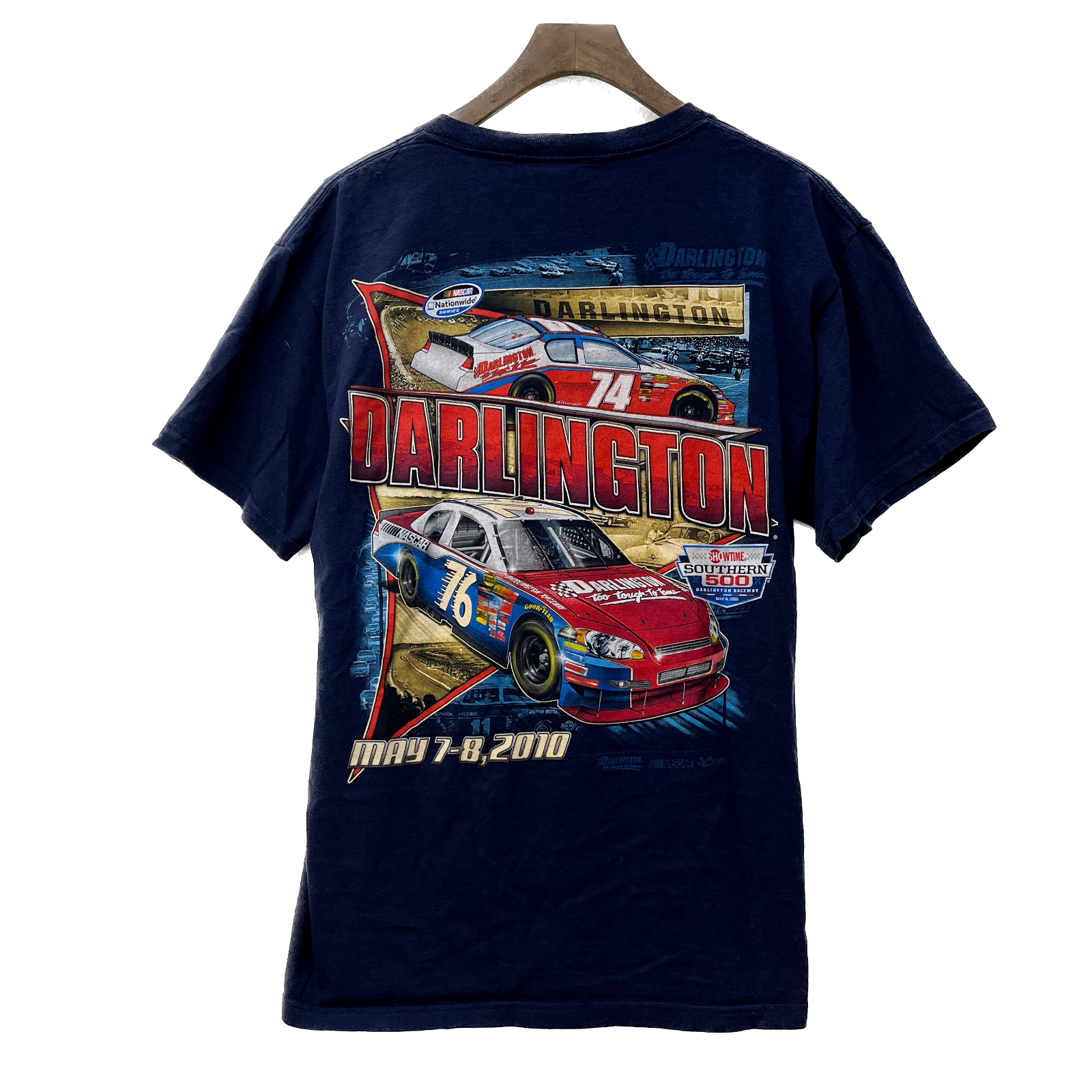 Darlington Raceway NASCAR Track 60 Years T-shirt Size M Blue Chase Authentics