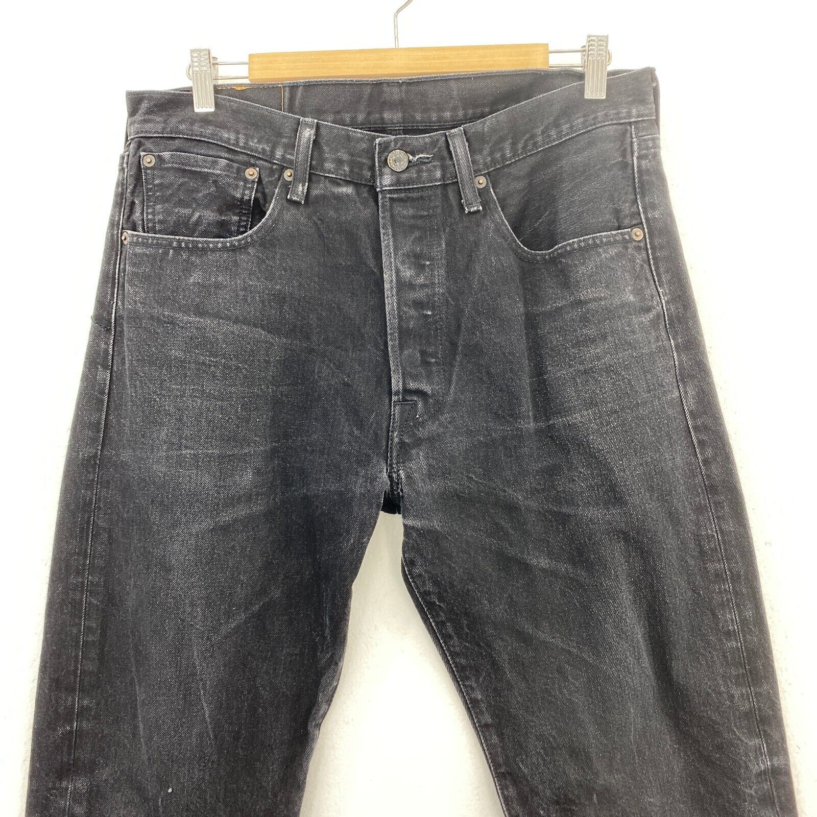 Levi's 501 Tapered Fit Black Jeans Size 33