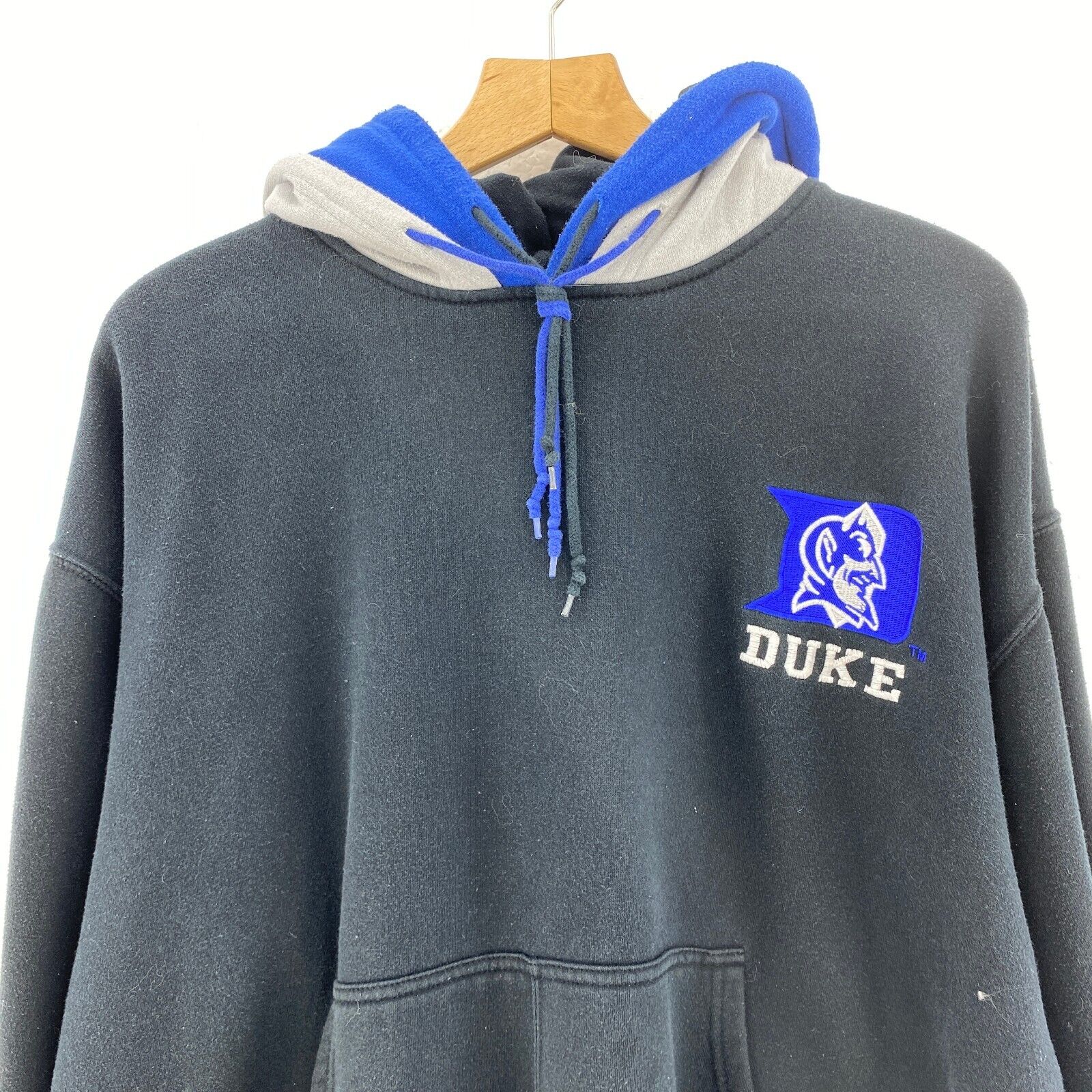 Duke Blue Devils Starter Basketball NCAA Black Vintage Pullover Hoodie Size L