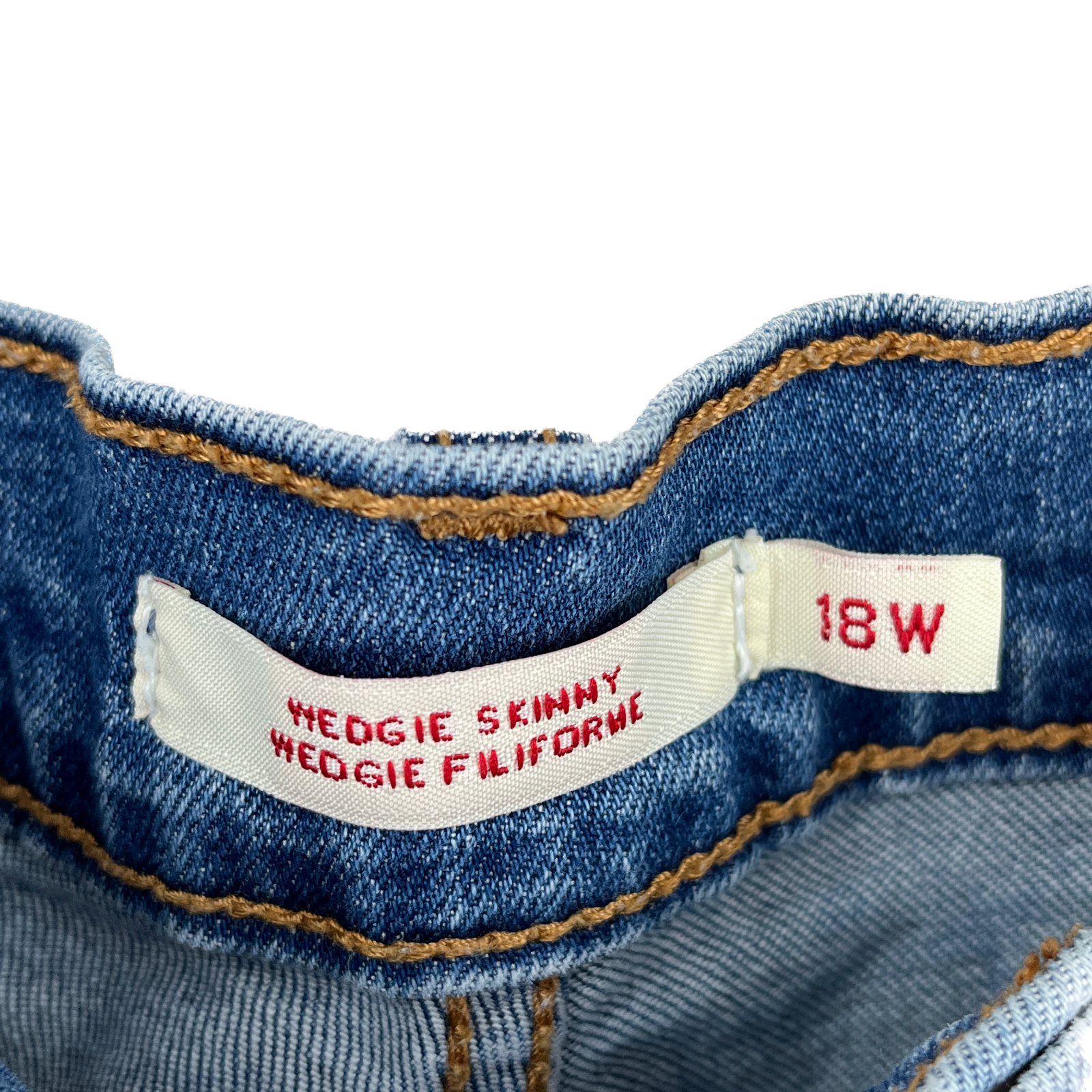 Levi's Women's Wedgie Skinny Medium Was Denim Shorts Size 18