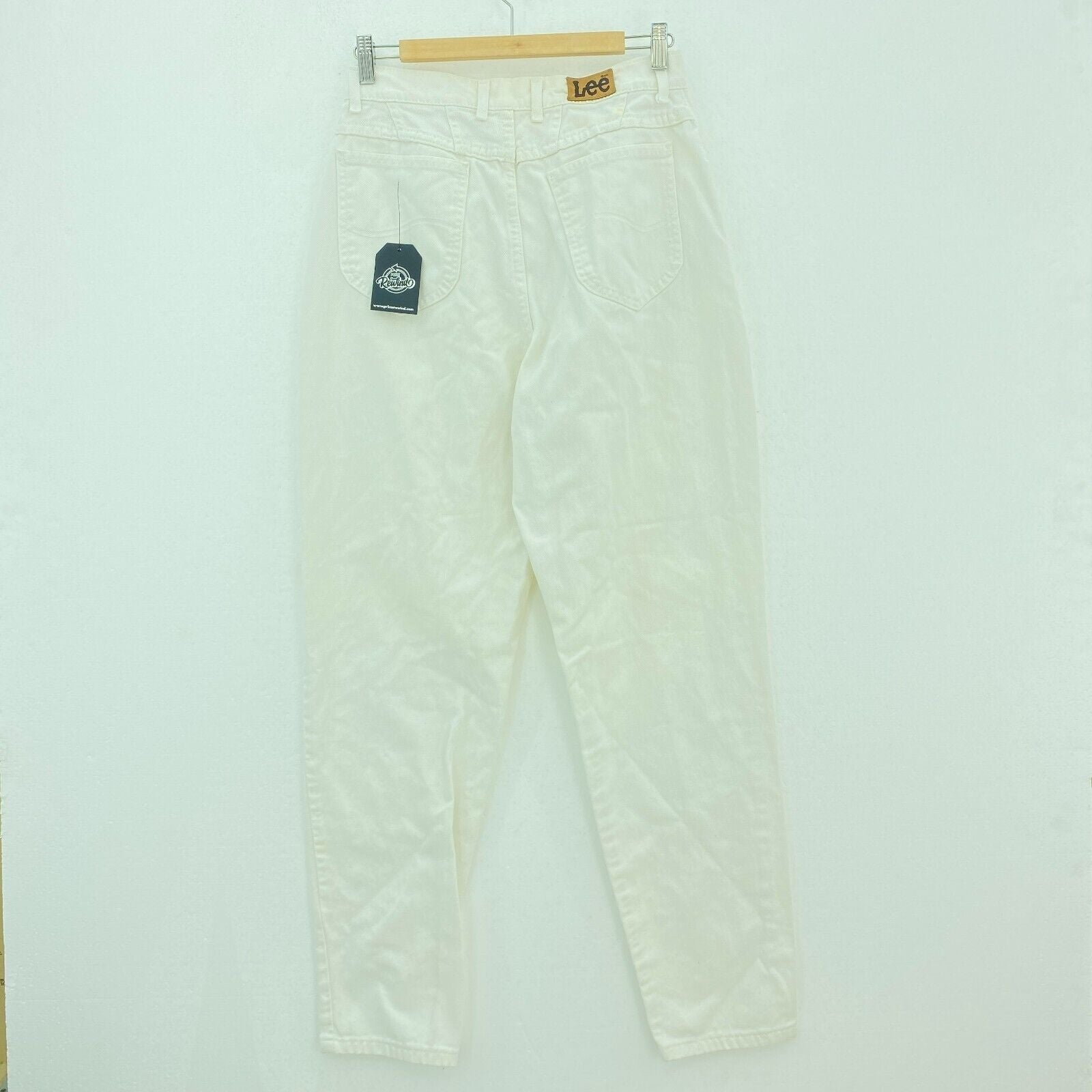 Lee White Vintage Jeans Size 14 Tapered Leg