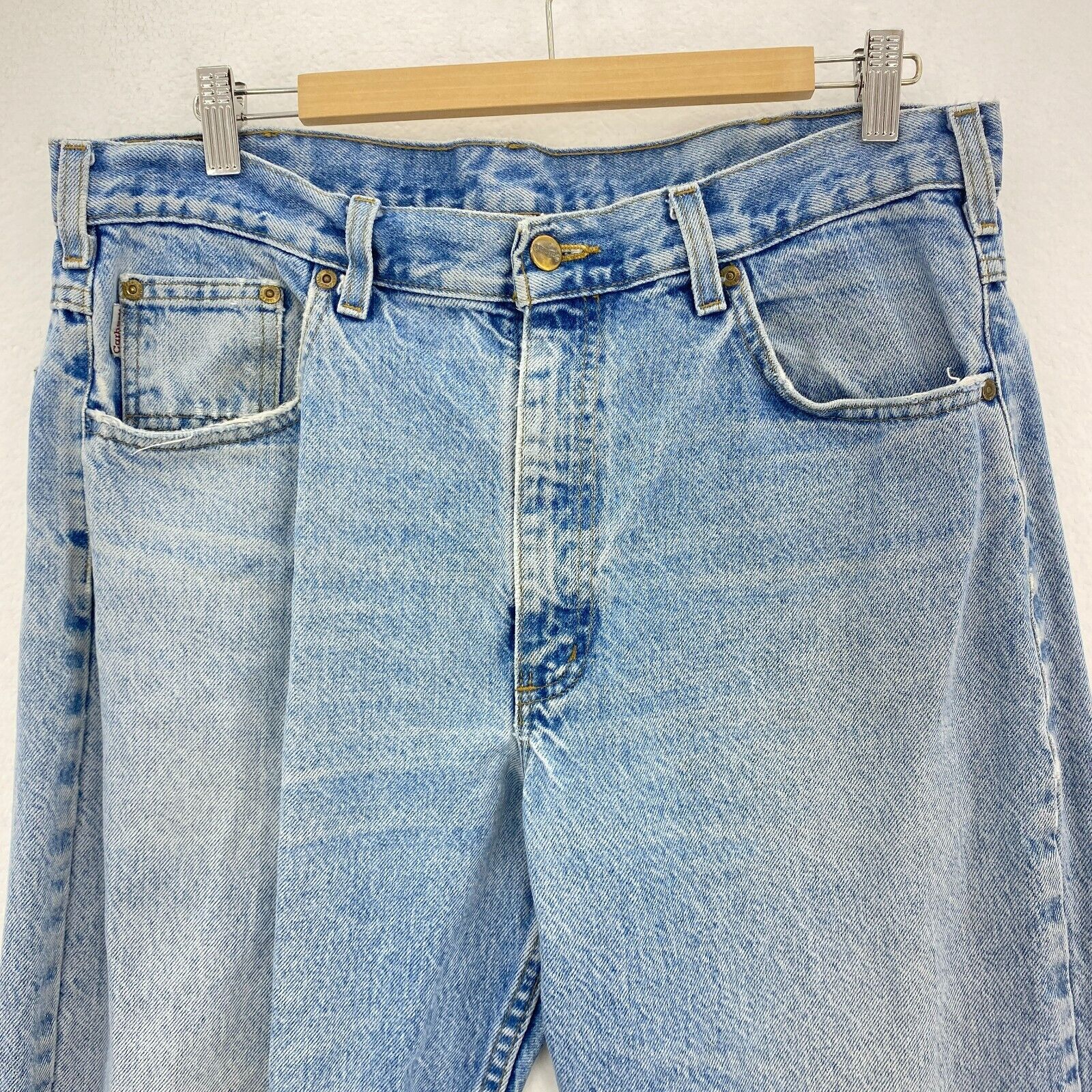 Carhartt Light Wash Blue Vintage Jeans Size 35 x 29