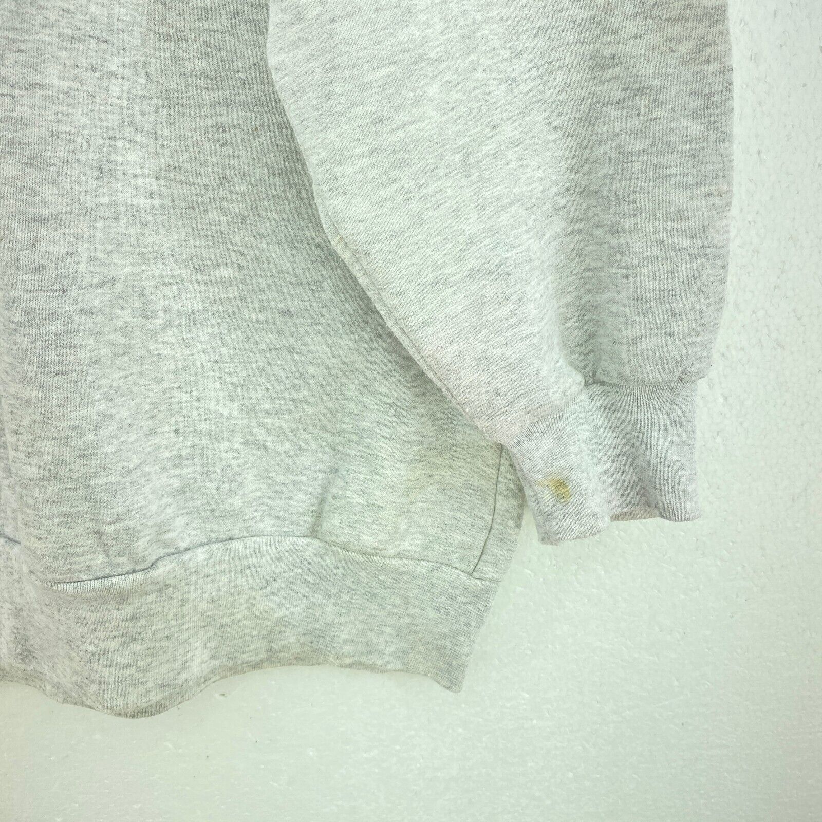 Snowman Teddy Bear Christmas Gray Vintage Sweatshirt Size XL