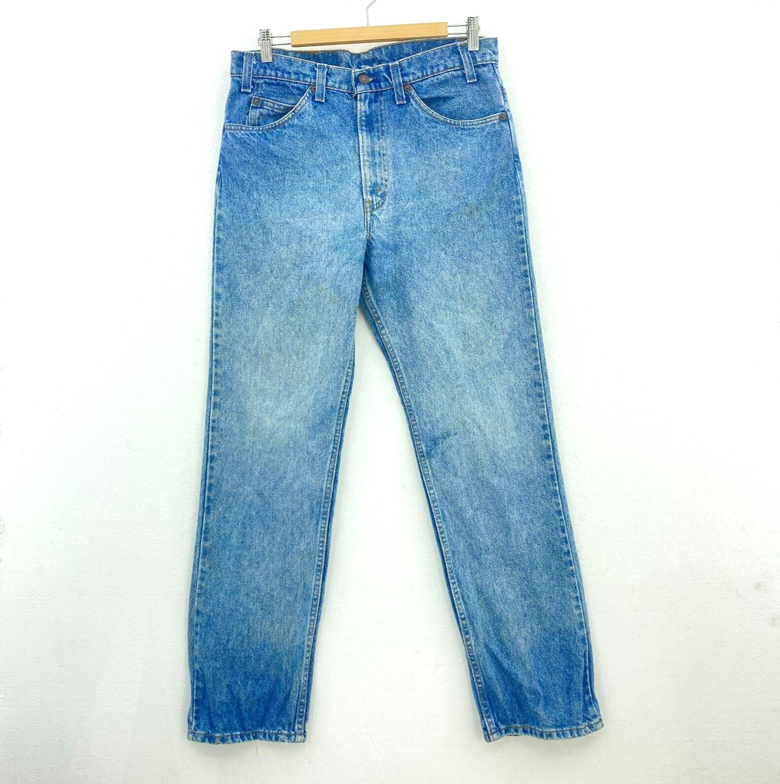 Levi's Orange Tab Medium Wash Blue Straight Jeans Size 32 x 31