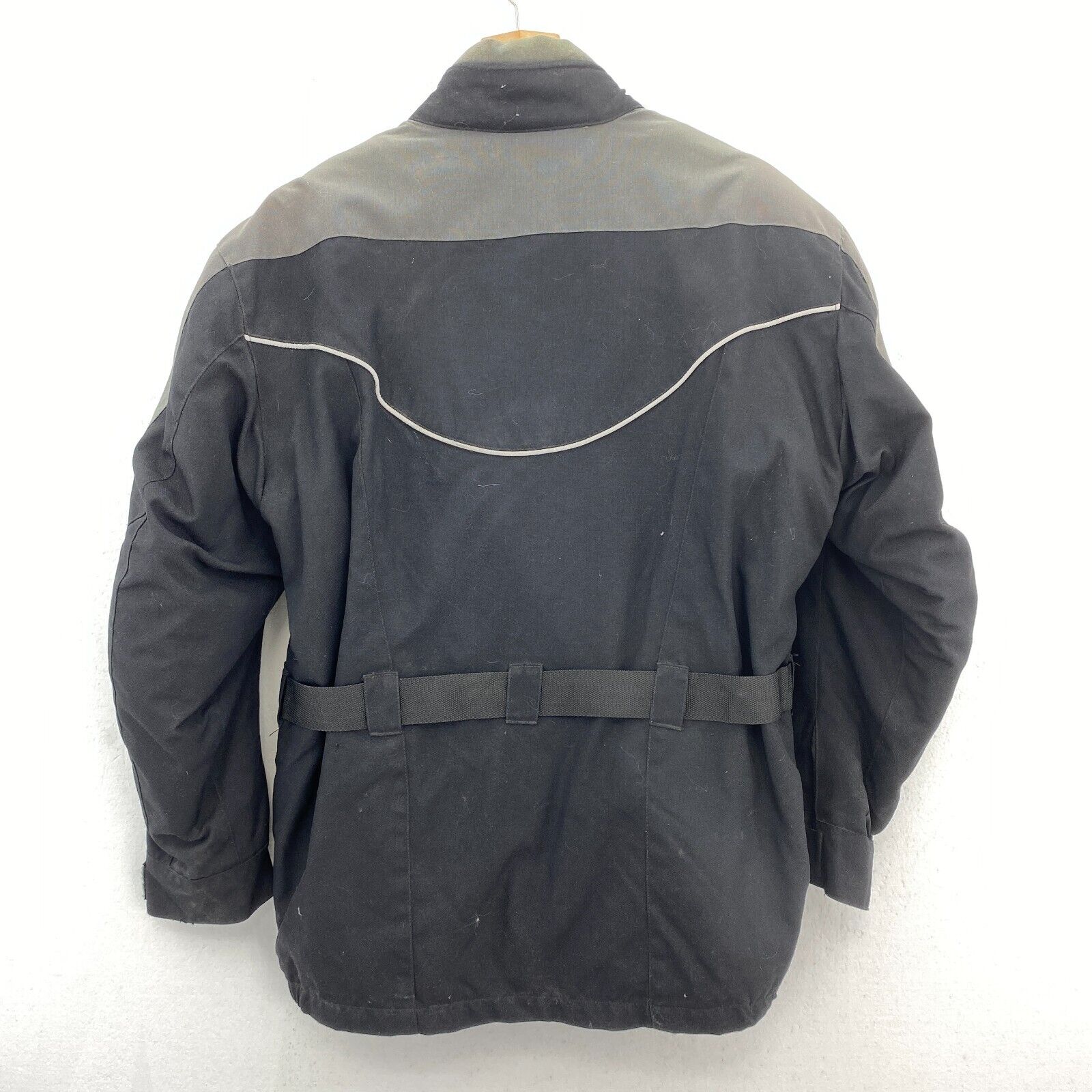 Cordura Motorcycle Rider Racing Jacket Black Size M With Armor & Liner