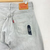 Levi's 501 XX Light Gray Jeans Straight Size 32 x 27