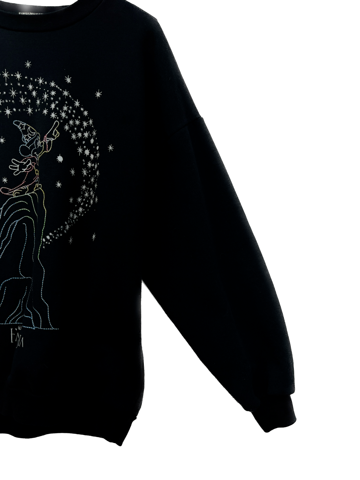 Disney Mickey Mouse Fantasia Niagara Falls Size L Black Winter Festival Rare 90s