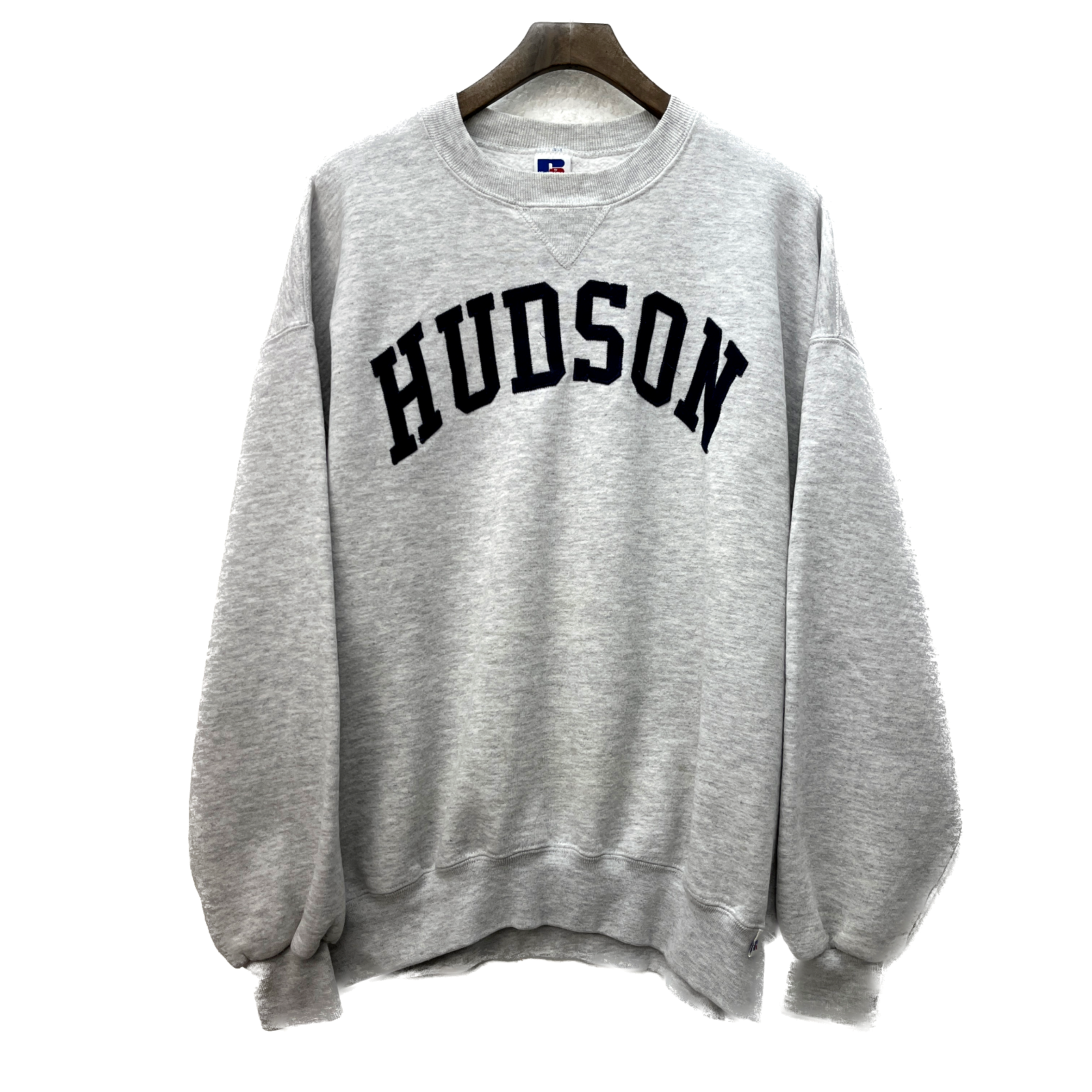 Hudson University Russell Athletic Vintage Sweatshirt Crewneck Size XL Gray 90s