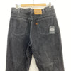 Levi's 619 Orange Tab Dark Wash Black Demin Straight Jeans Size 36