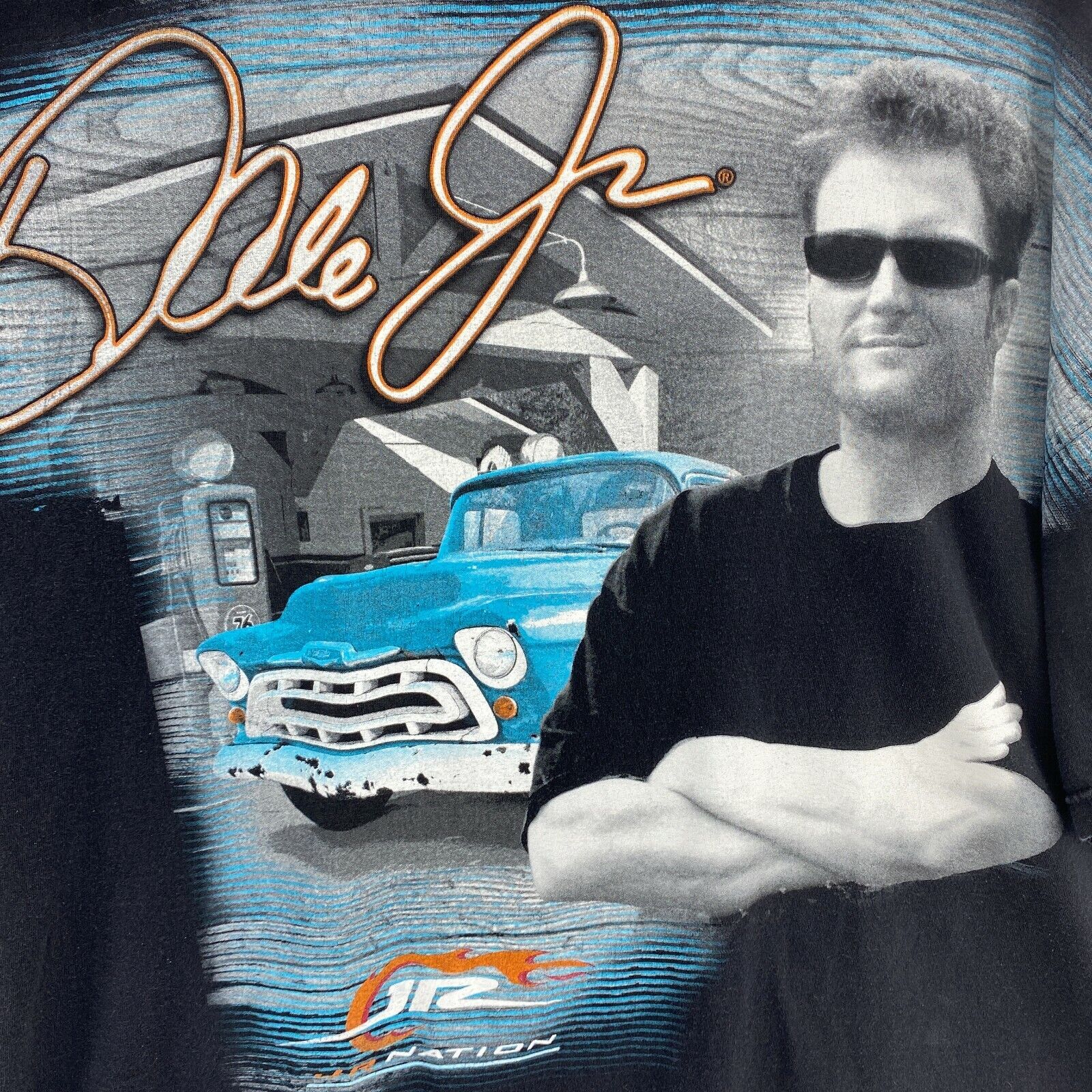 Dale Earnhardt Jr. Nascar Racing Driver Vintage Black T-shirt Size XXXL