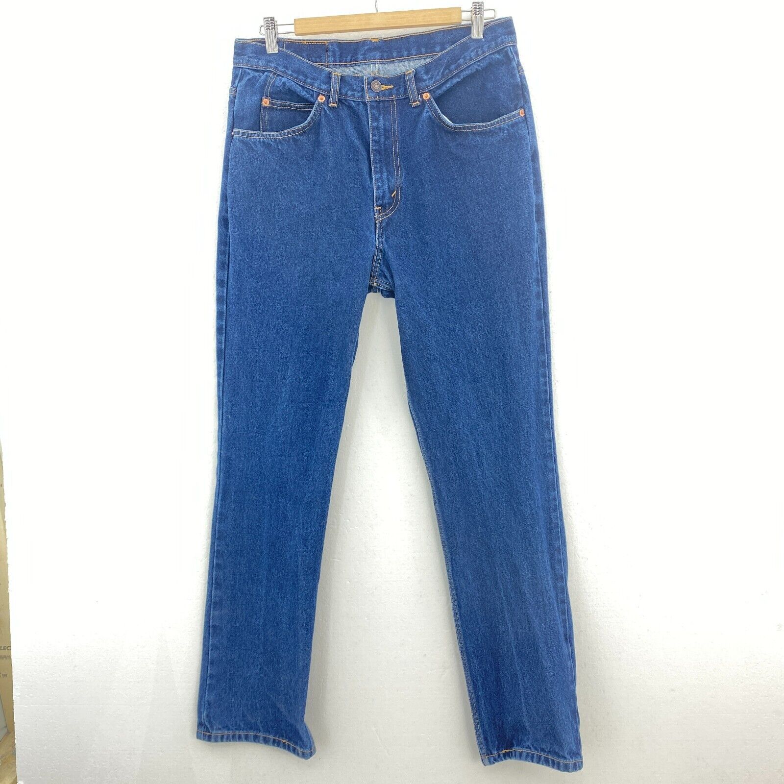Levi Strauss Orange Tab Dark Wash Blue Jeans Size 34 x 32