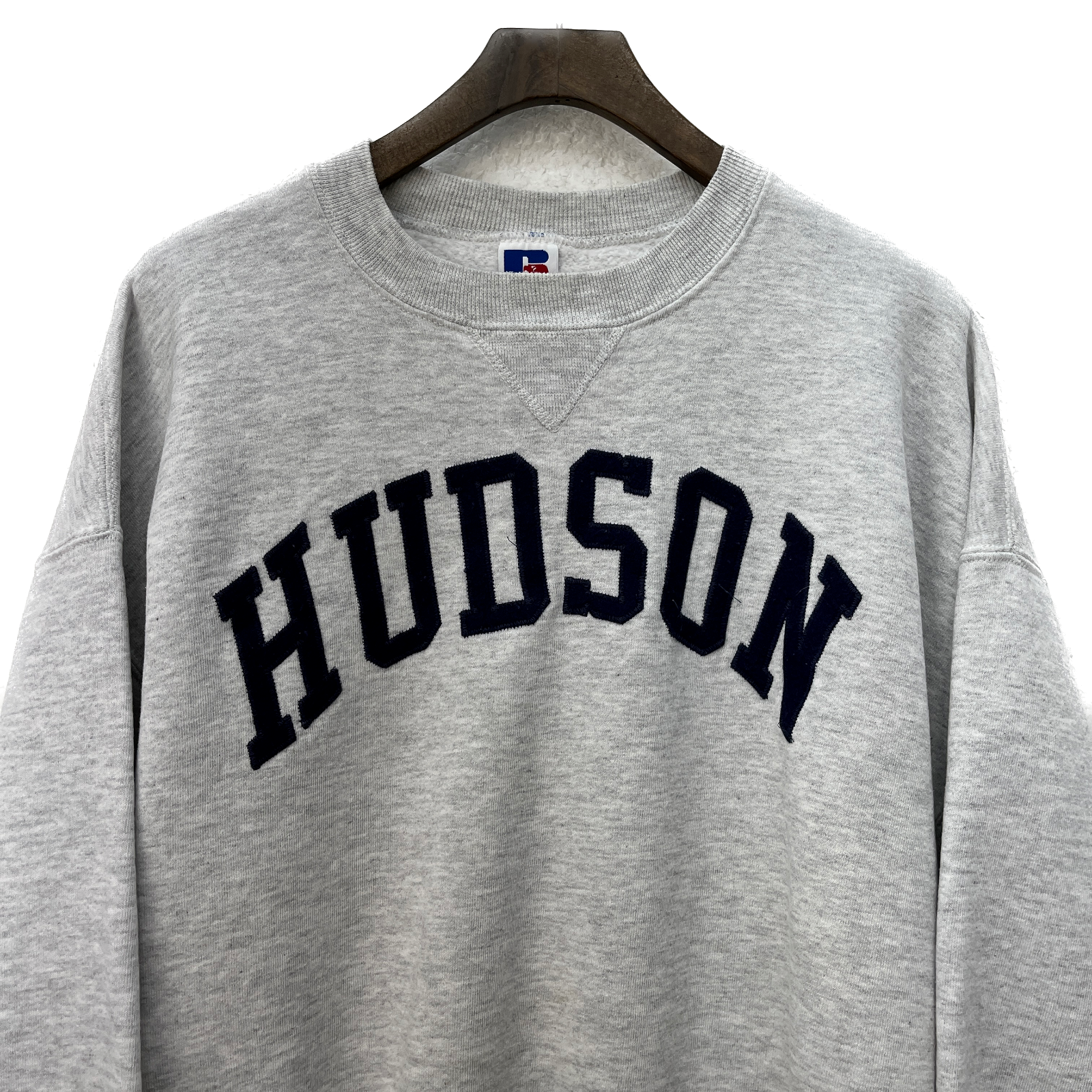 Hudson University Russell Athletic Vintage Sweatshirt Crewneck Size XL Gray 90s