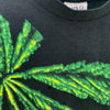 1993 Wild Oats Jamaican Herb Peace Black T-shirt Size L Single Stitch