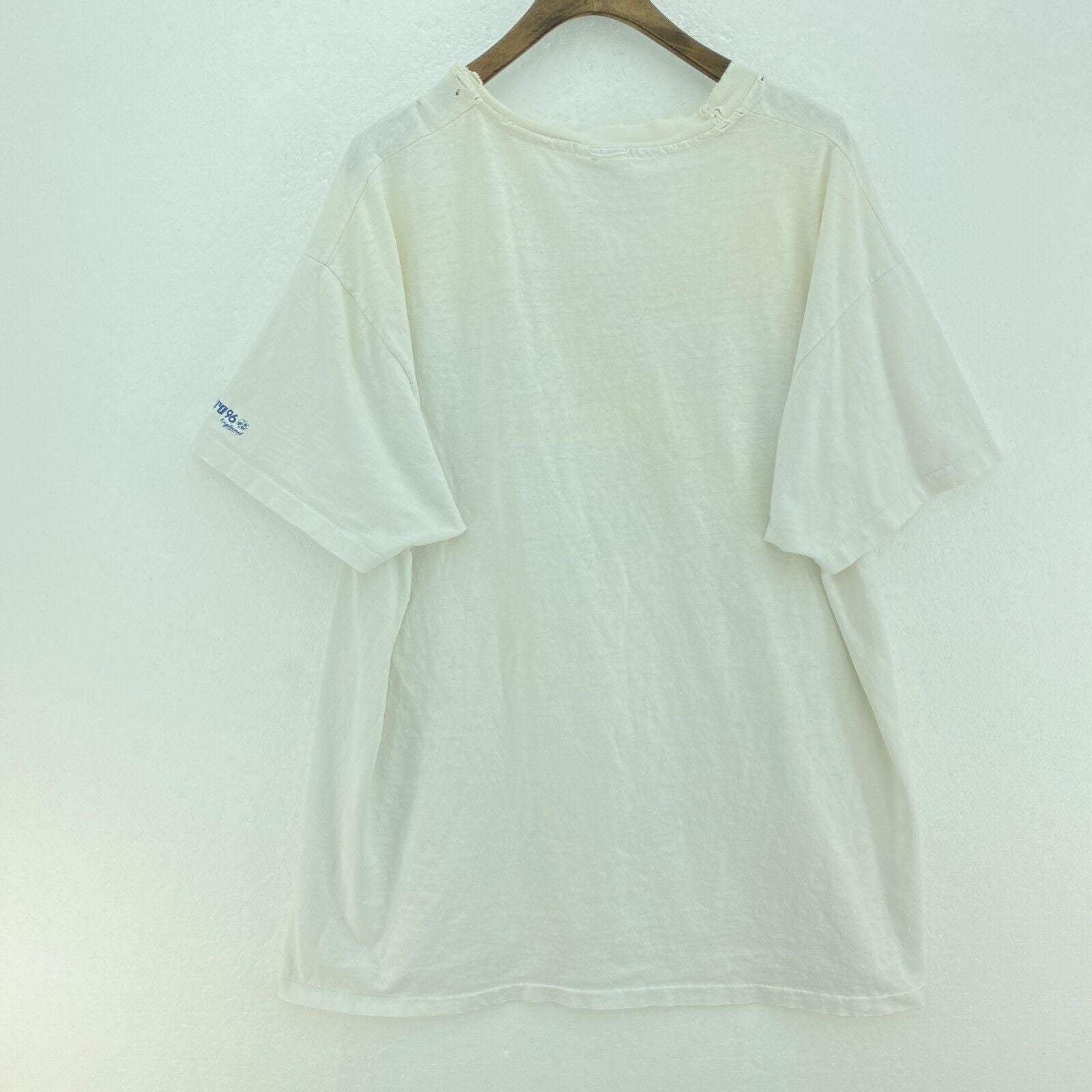 The 1996 European Football Champions Uefa Vintage White T-shirt Size XL