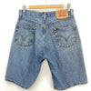 Levi's 505 Relaxed Fit Medium Wash Blue Denim Shorts Size 31