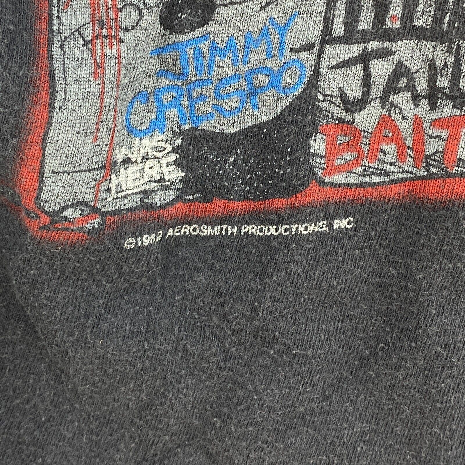 Vintage 1982 Aerosmith Rock in a Hard Place Tour Size M Single Stitch