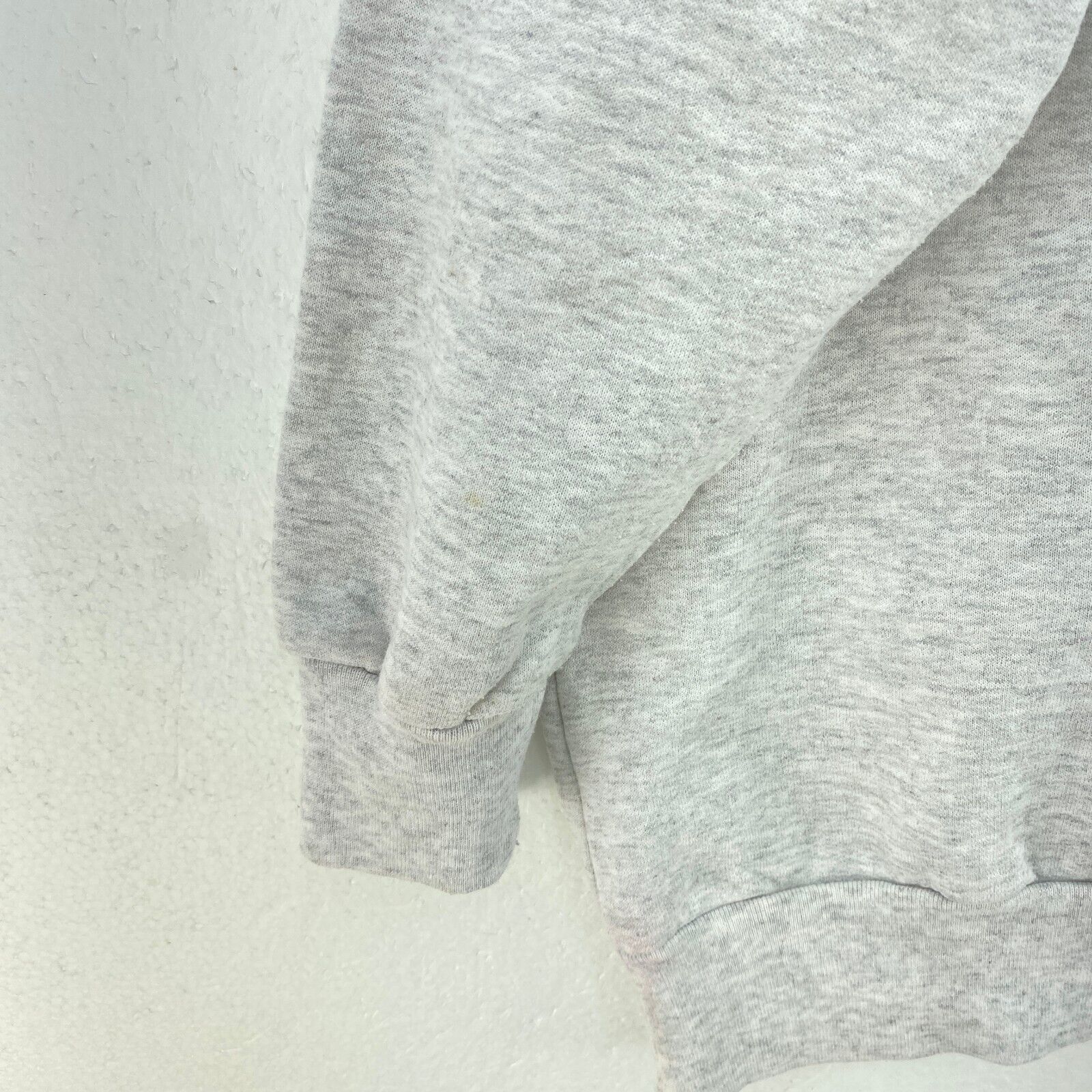 Snowman Teddy Bear Christmas Gray Vintage Sweatshirt Size XL