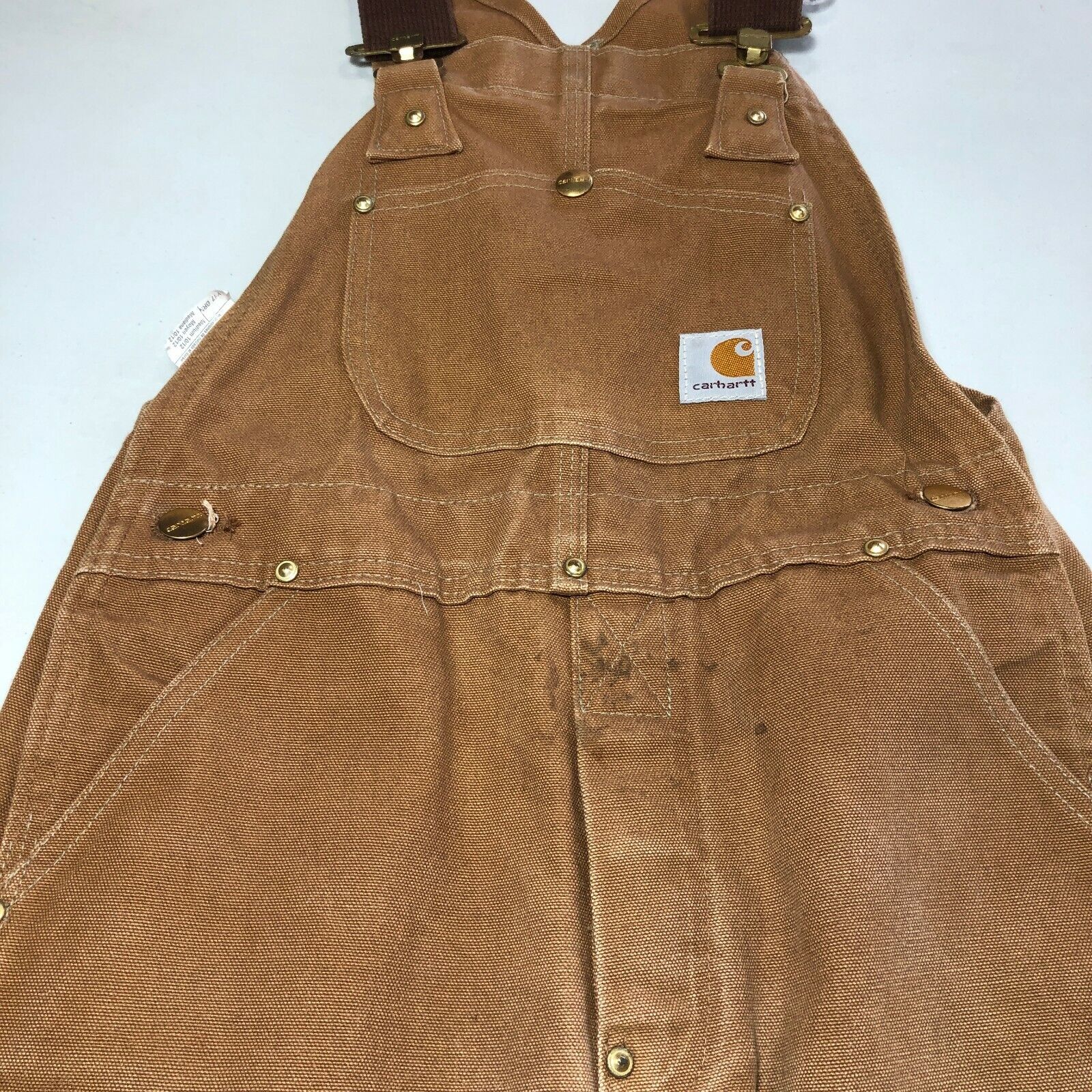 Carhartt Kids' Vintage Brown Overall Size M 90s