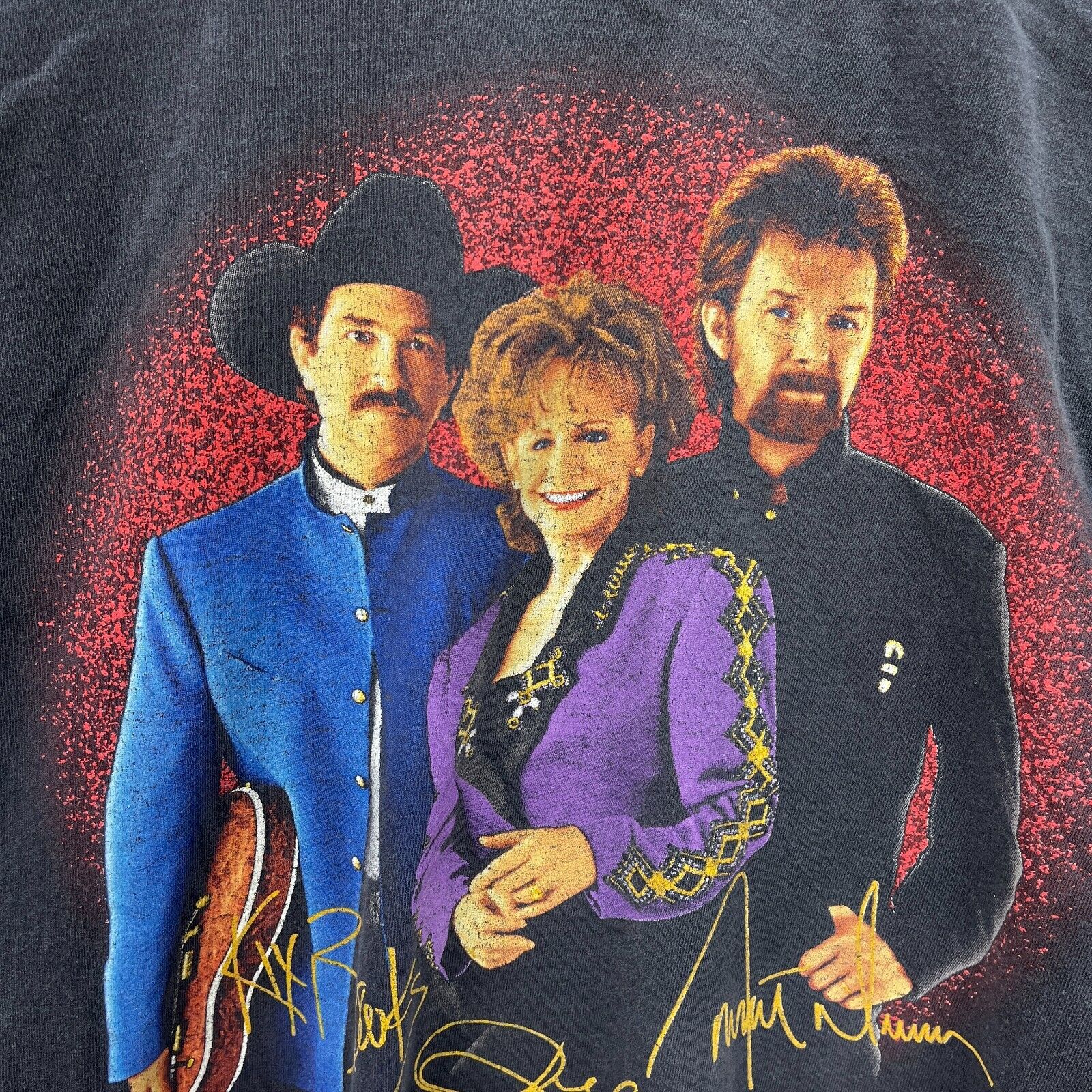 Vintage Brooks & Dunn American Country Music Gray T-shirt Size L