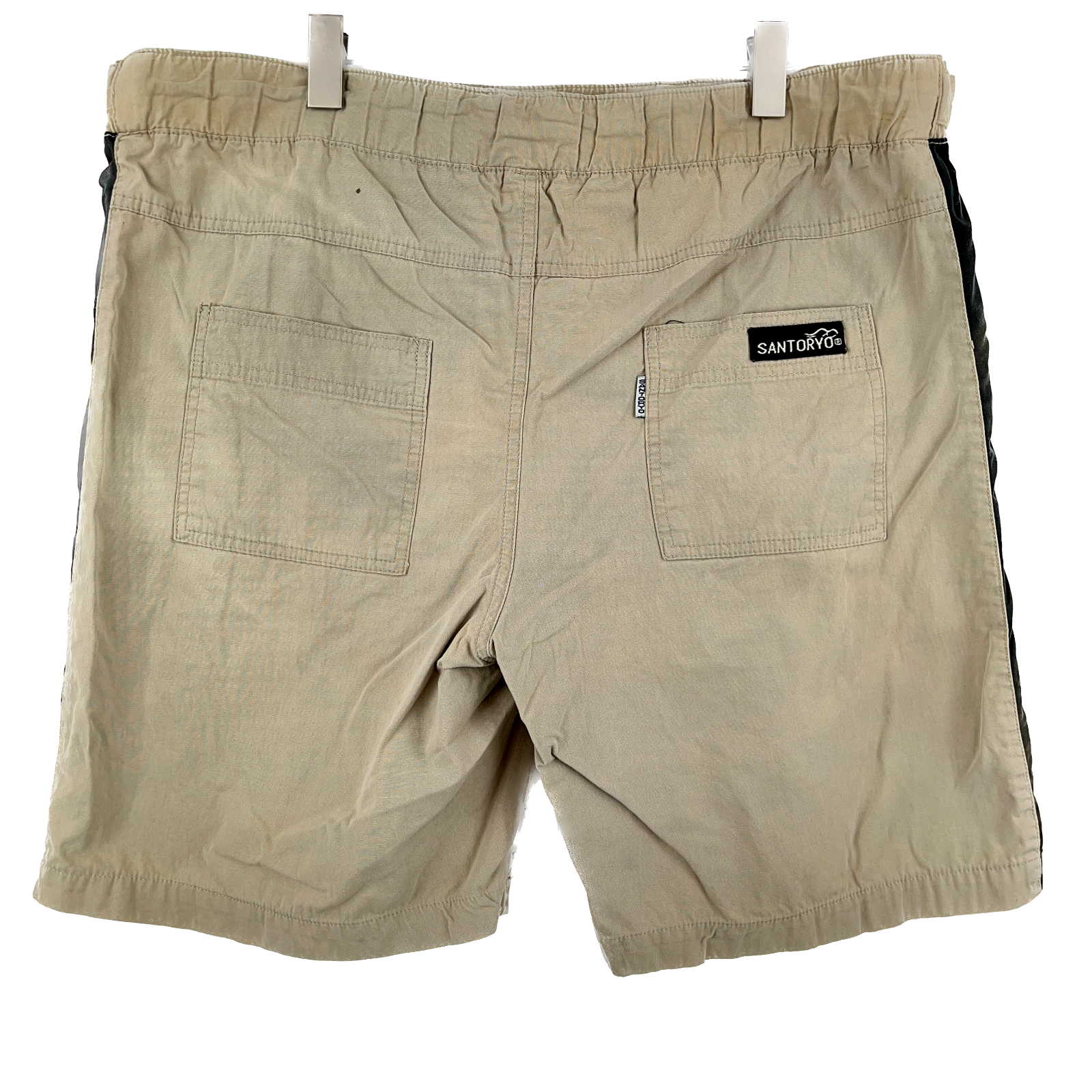 Santoroyo Beige Cargo Lightweight Cargo Shorts Size 40
