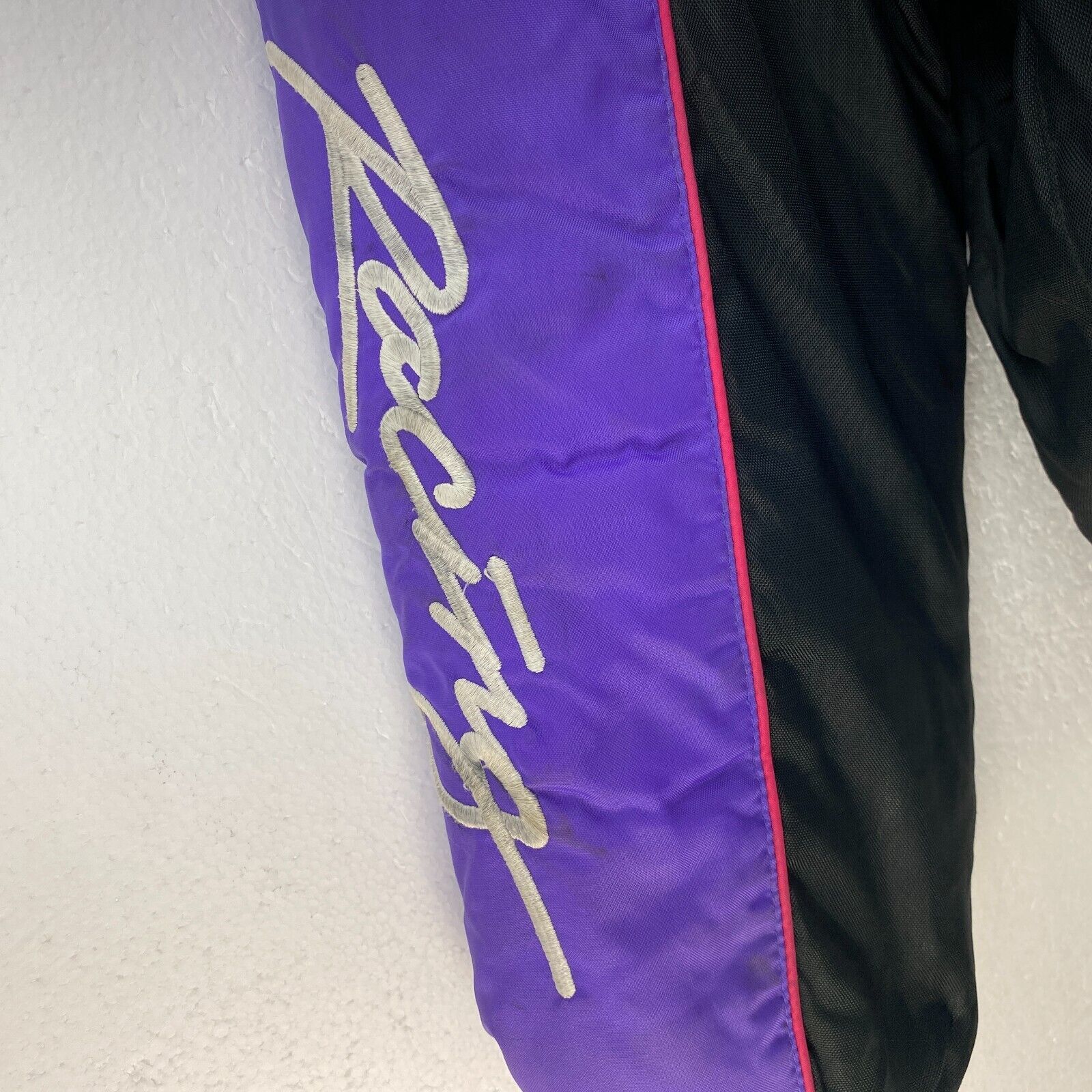 DRC Riders Choice Racing Full Zip Vintage Black Insulated Jacket Size L