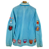 Vintage 1960s Multi Patch Lightweight Full Zip Racing Jacket Size Small