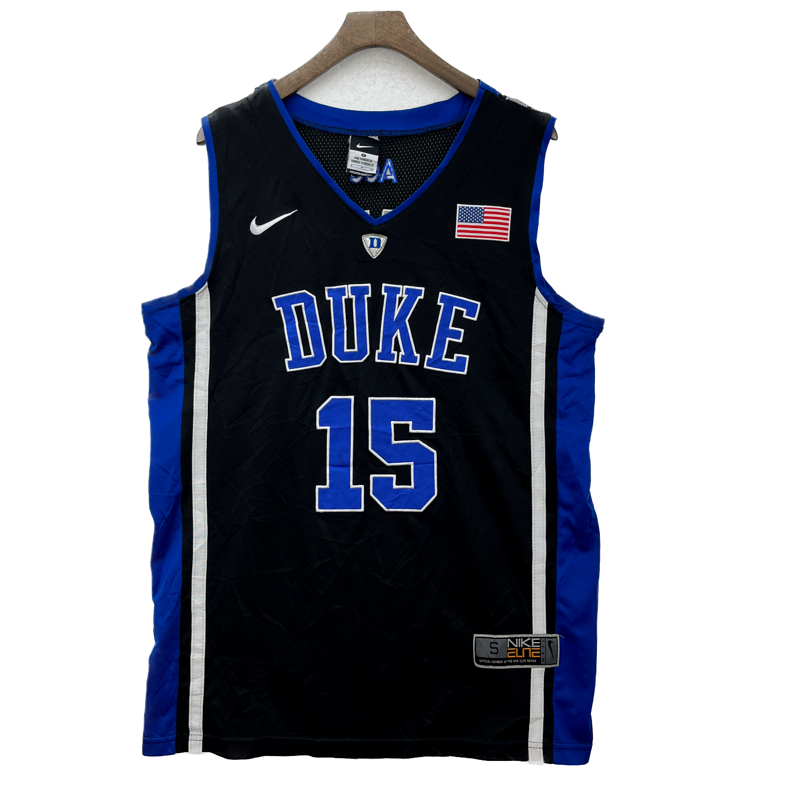 #15 Jahlil Okafor Duke Blue Devils Basketball NCAA Black Nike Jersey Size S