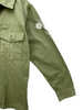 Levi Strauss Levi's Green Floral Embroidery Military Jacket Size L NWT