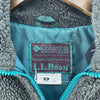 Columbia x L. L. Bean Fleece Jacket Size M Full Zip Up Grey Women's 90s