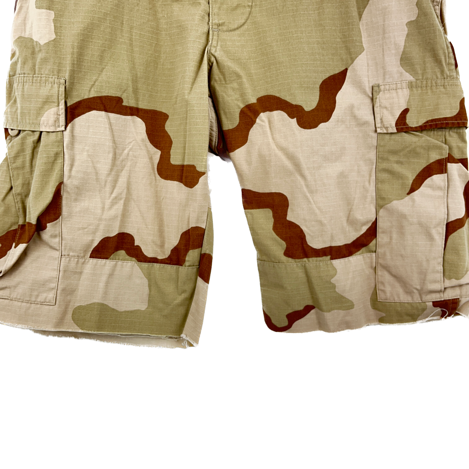 Military Dessert Camo Sandstone Style Cargo Shorts Adjustable Waist Size 31-35