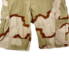 Military Dessert Camo Sandstone Style Cargo Shorts Adjustable Waist Size 31-35
