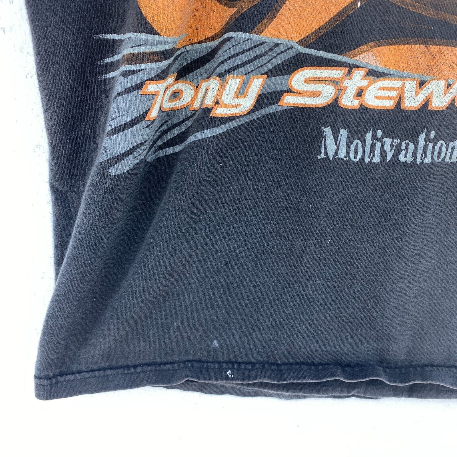 Nascar AOP Racing Tony Stewart It Is All About The Winning Black T-shirt Size L