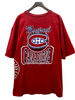 1991 Montreal Canadiens Wrap Around Print Vintage Hockey T-shirt Size XL Red NHL