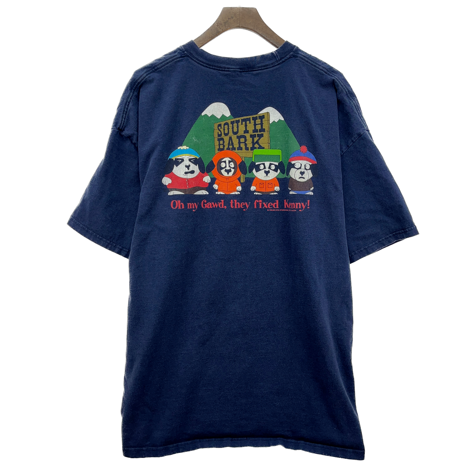 Vintage Big Dogs Tv Show Navy Blue T-shirt Size L