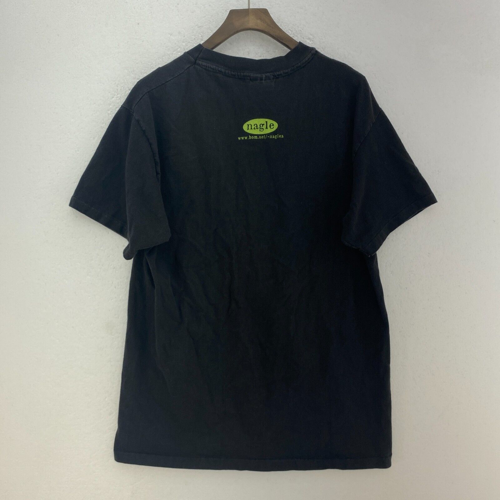 1997 Georgia Nagle Friday Dog Black Art T-shirt Size L Single Stitch