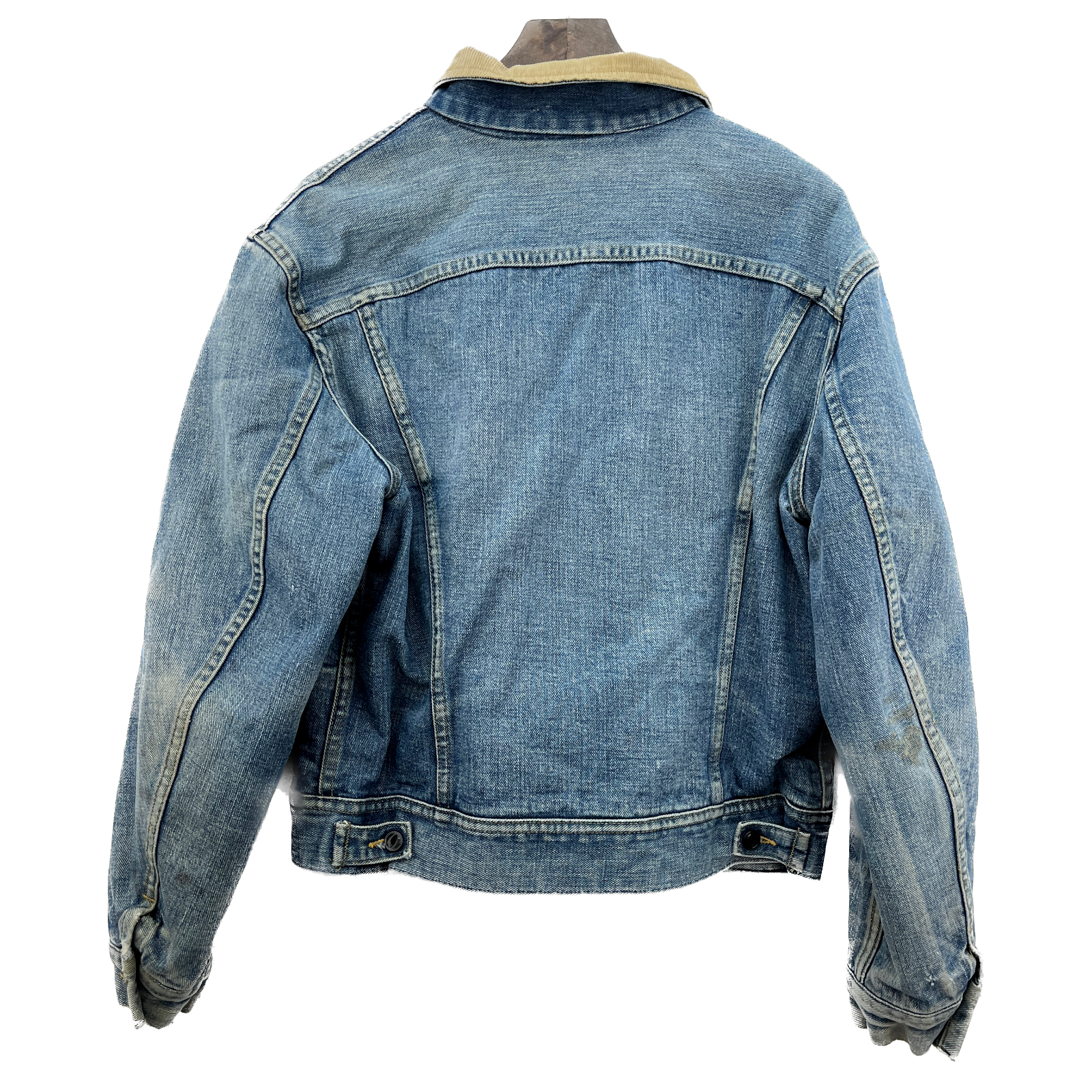 Lee Storm Rider Denim Corduroy Collar Blue Jacket Size M